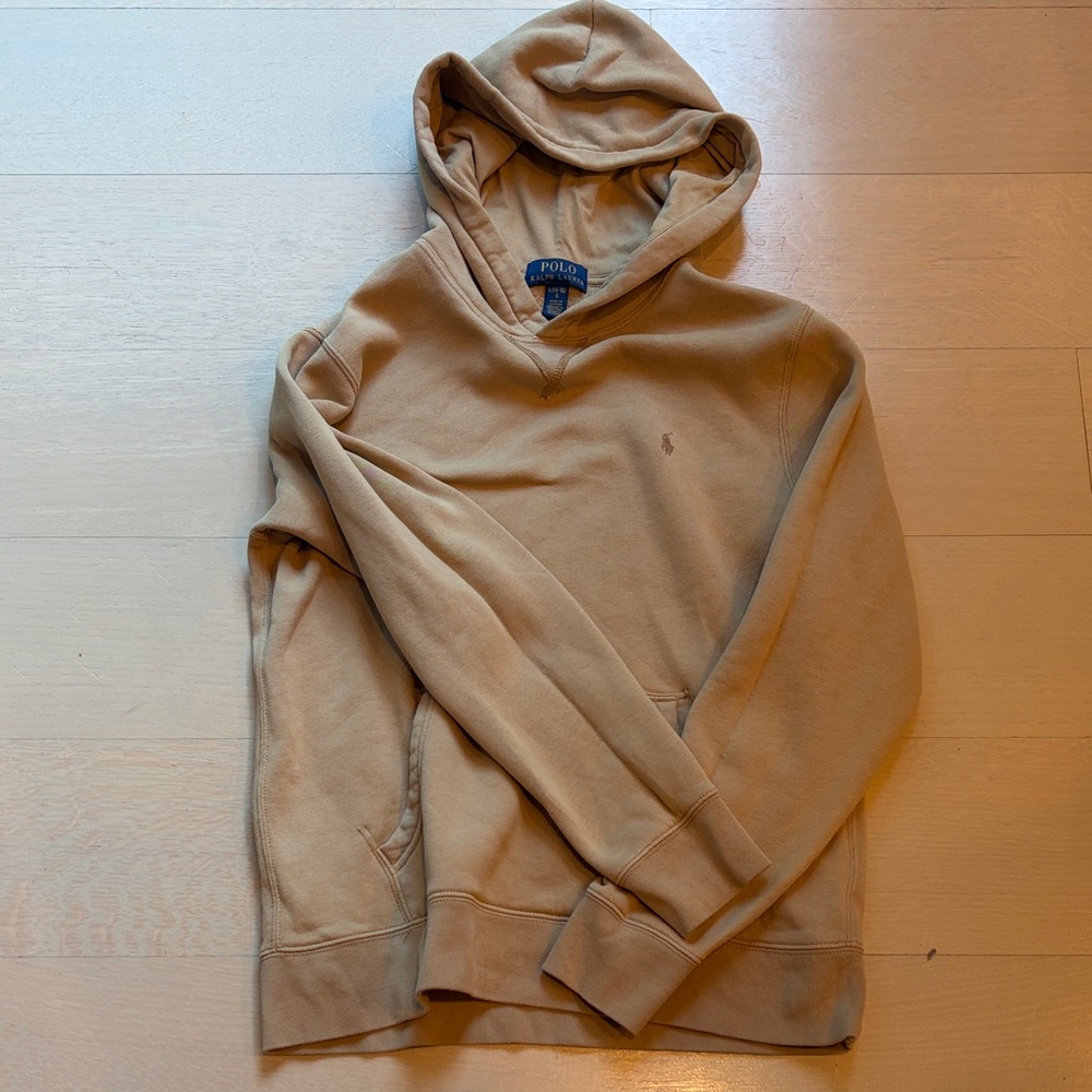 Polo by Ralph Lauren Fleece Hoodie Vintage Khaki